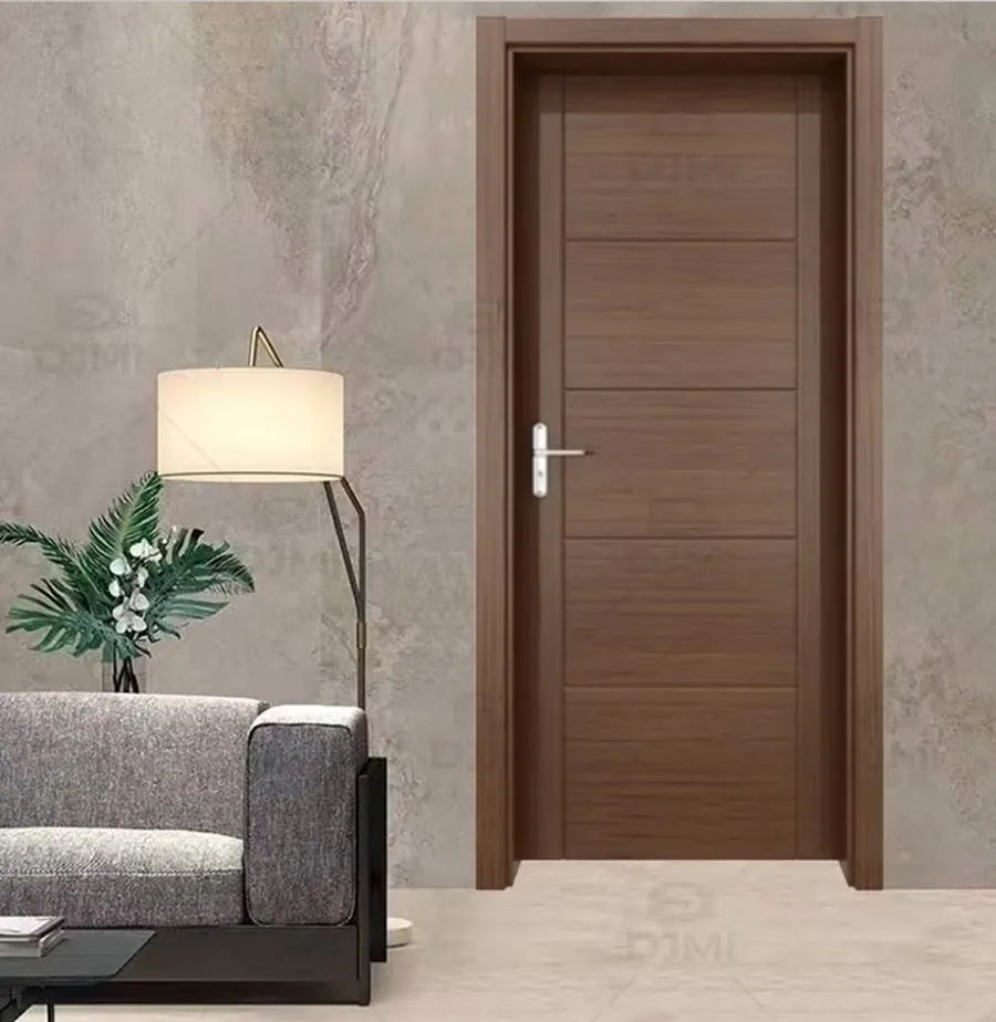 Decorative flush door at a home entrance